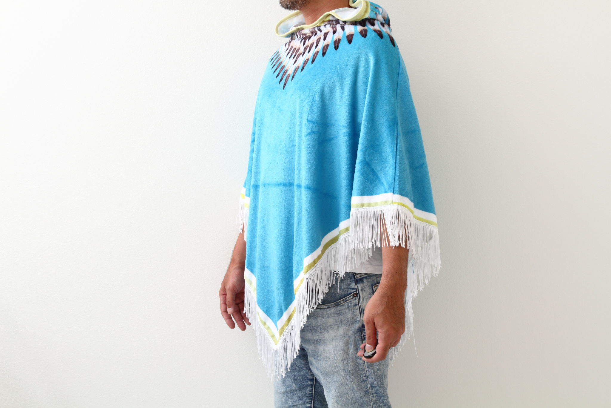 メキシコフリンジポンチョ ポンチョ（メキシコ、ロング） の製作印刷 | 超伝導印刷